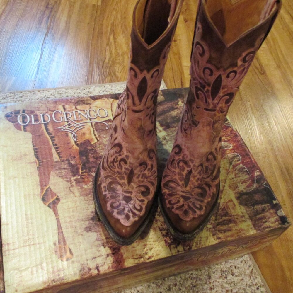 NEW Old Gringo Linda Lou Cowboy Boots womens 8.5 - Picture 14 of 15